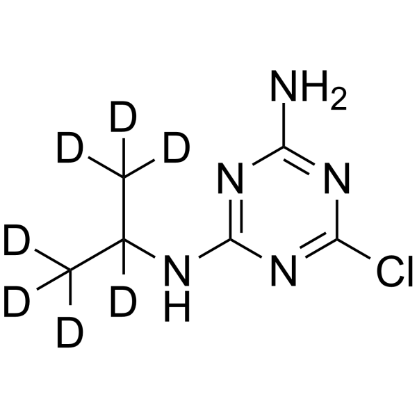 Desethylatrazine-d7 Chemical Structure Desethylatrazine-d7