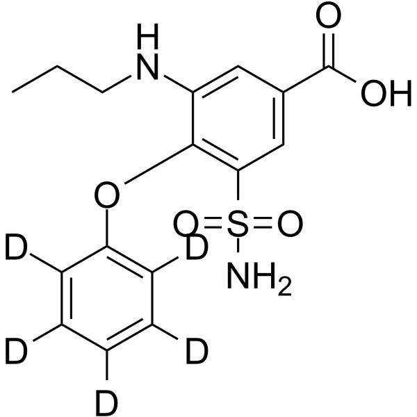 N-Desbutyl-N-propyl bumetanide-d5 Chemical Structure N-Desbutyl-N-propyl bumetanide-d5