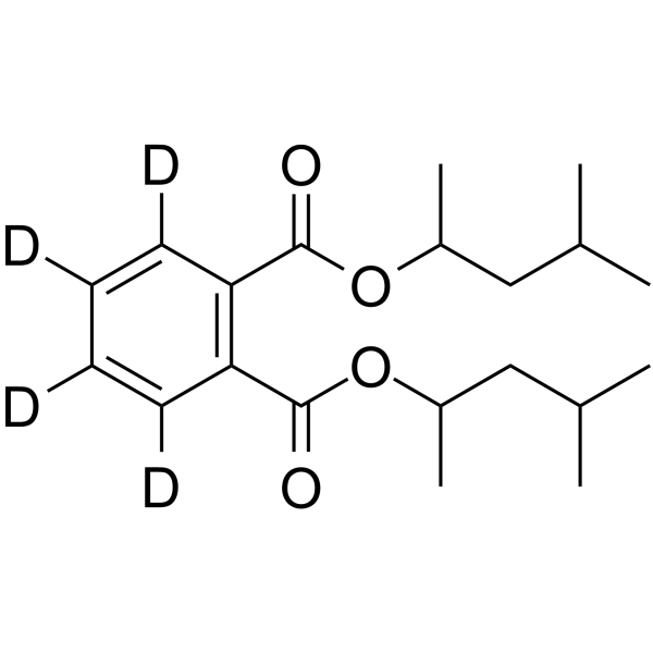 Bis(4-methyl-2-pentyl) phthalate-d4 Chemical Structure Bis(4-methyl-2-pentyl) phthalate-d4