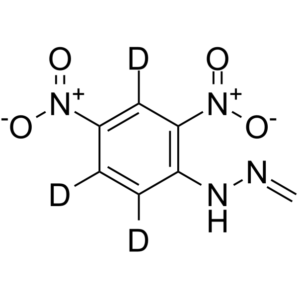 Formaldehyde 2,4-dinitrophenylhydrazone-d3 Chemical Structure Formaldehyde 2,4-dinitrophenylhydrazone-d3
