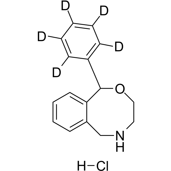 N-Desmethylnefopam D5 hydrochloride Chemical Structure N-Desmethylnefopam D5 hydrochloride