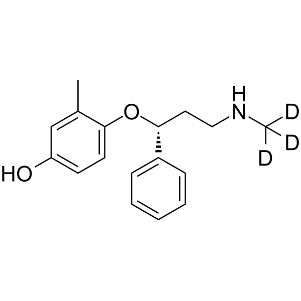 4-Hydroxyatomoxetine D3 Chemical Structure 4-Hydroxyatomoxetine D3