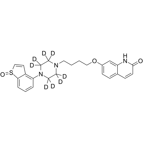 Brexpiprazole S-oxide D8 Chemical Structure Brexpiprazole S-oxide D8(Synonyms: DM-3411 D8)