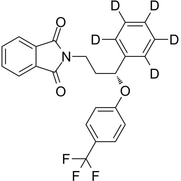 (R)-Norfluoxetine-d5 Phthalimide (Phenyl-d5) Chemical Structure (R)-Norfluoxetine-d5 Phthalimide (Phenyl-d5)