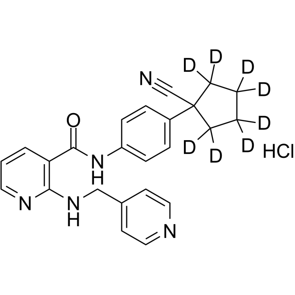 Apatinib-d8 hydrochloride(Synonyms: 阿帕替尼 d8 (盐酸盐))