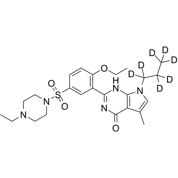 Yonkenafil-d7 Chemical Structure Yonkenafil-d7