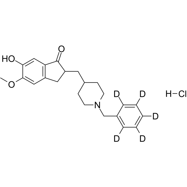 6-O-Desmethyl donepezil-d5 hydrochloride Chemical Structure 6-O-Desmethyl donepezil-d5 hydrochloride