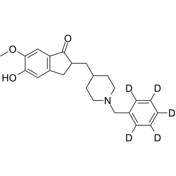 5-O-Desmethyl donepezil-d5 Chemical Structure 5-O-Desmethyl donepezil-d5