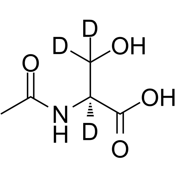 Acetylserine-d3 Chemical Structure Acetylserine-d3