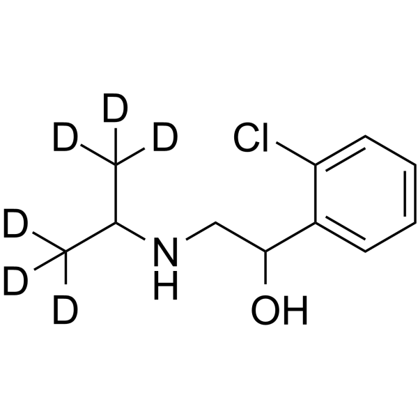 Clorprenaline-d6 Chemical Structure Clorprenaline-d6