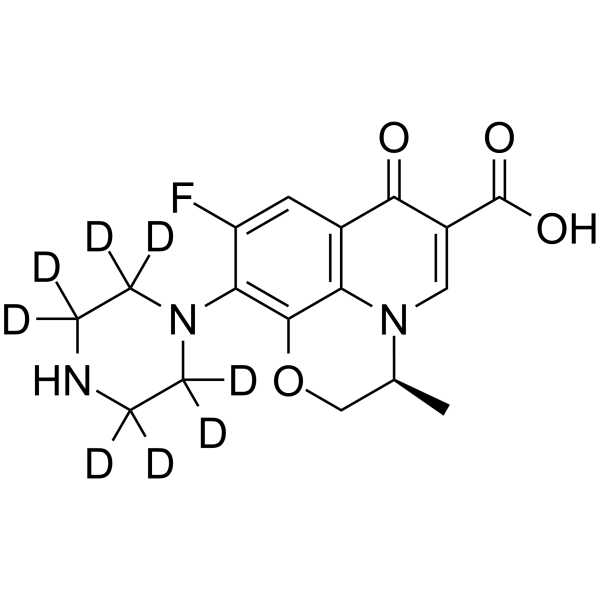 Desmethyl Levofloxacin-d8 Chemical Structure Desmethyl Levofloxacin-d8