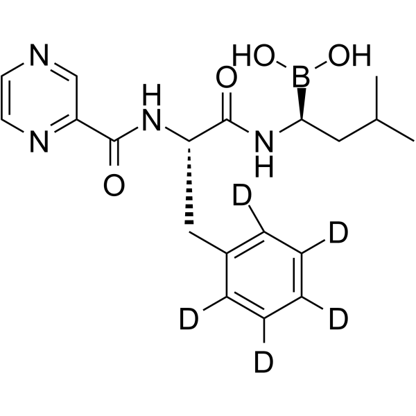 (1S,2S)-Bortezomib-d5 Chemical Structure (1S,2S)-Bortezomib-d5