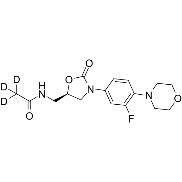 (R)-Linezolid-d3 Chemical Structure (R)-Linezolid-d3