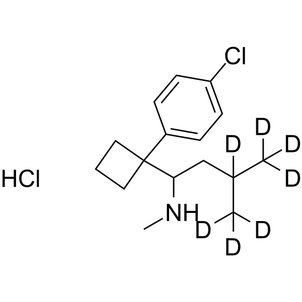 DesMethyl Sibutramine-d7 hydrochloride Chemical Structure DesMethyl Sibutramine-d7 hydrochloride