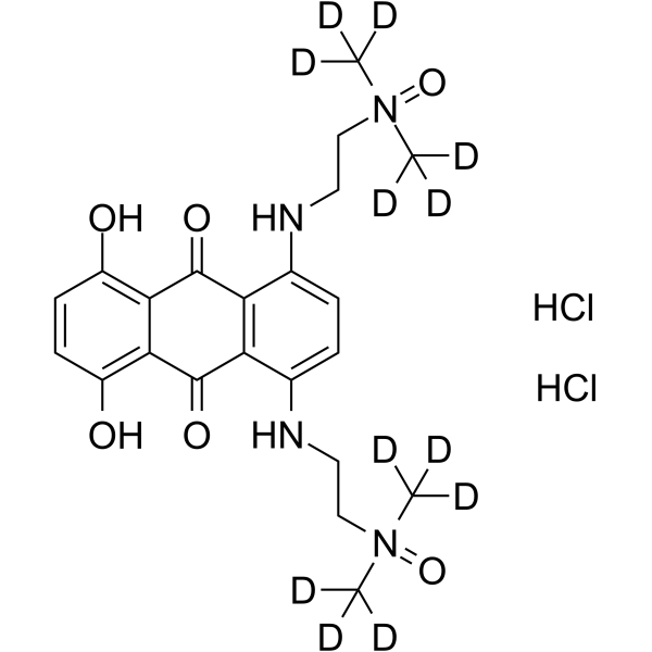 Banoxantrone-d12 dihydrochloride Chemical Structure Banoxantrone-d12 dihydrochloride(Synonyms: AQ4N-d12 dihydrochloride)