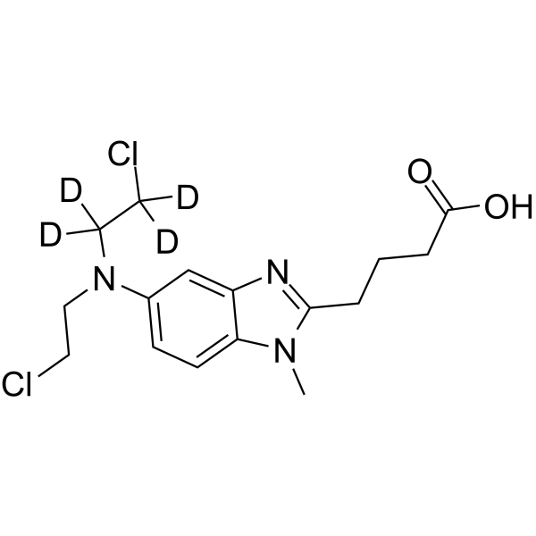 Bendamustine D4 Chemical Structure Bendamustine D4(Synonyms: SDX-105 D4 free base)
