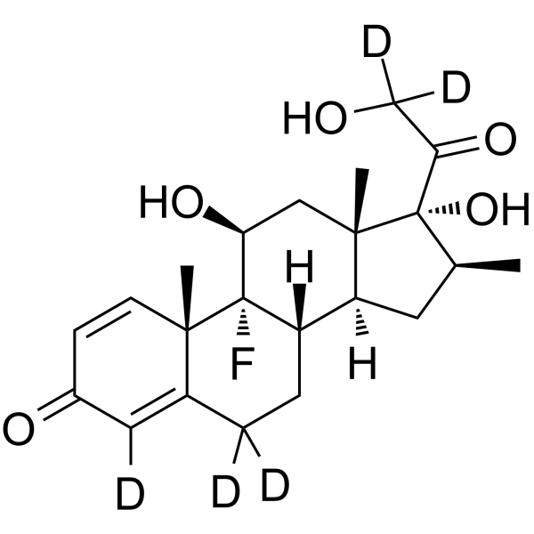 Betamethasone-d5 Chemical Structure Betamethasone-d5(Synonyms: 倍他米松 d5)