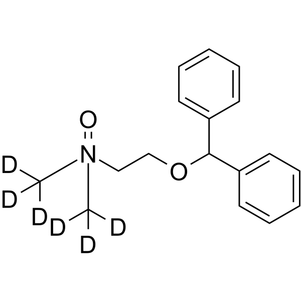 Diphenhydramine N-Oxide-d6 Chemical Structure Diphenhydramine N-Oxide-d6
