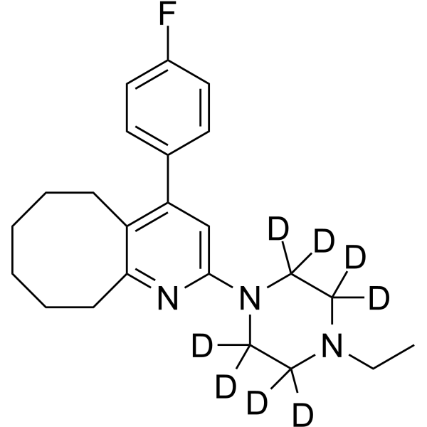 Blonanserin D8 Chemical Structure Blonanserin D8(Synonyms: AD-5423 D8)