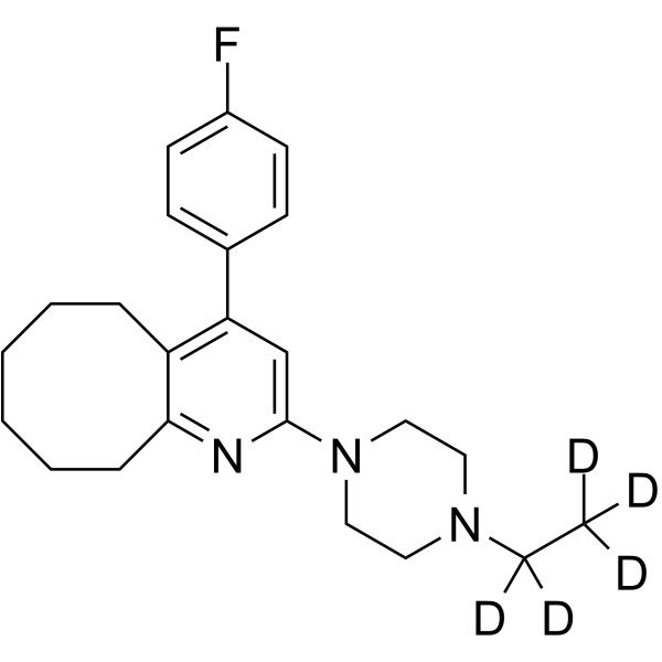 Blonanserin-d5 Chemical Structure Blonanserin-d5(Synonyms: AD-5423-d5)