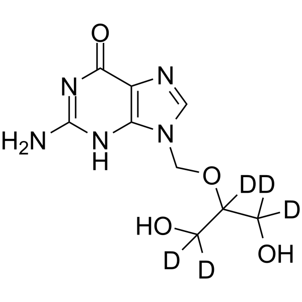 Ganciclovir-d5 Chemical Structure Ganciclovir-d5(Synonyms: BW 759-d5; 2