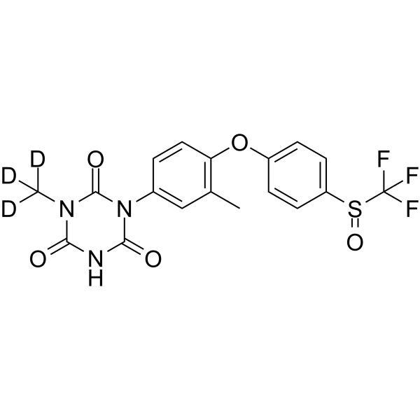 Toltrazuril sulfoxide-d3 Chemical Structure Toltrazuril sulfoxide-d3