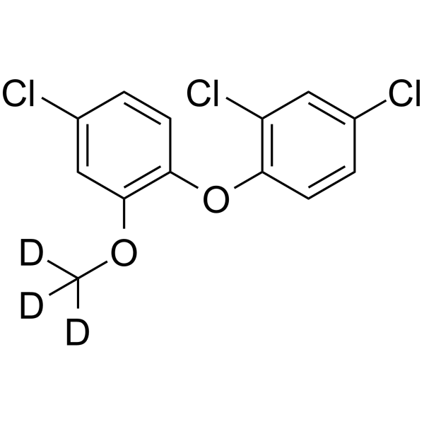 Triclosan-methyl-d3 Chemical Structure Triclosan-methyl-d3