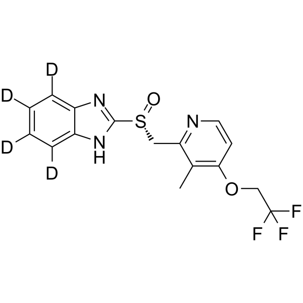 (R)-Lansoprazole-d4 Chemical Structure (R)-Lansoprazole-d4(Synonyms: Dexlansoprazole-d4)