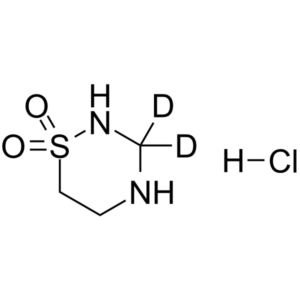 Taurultam-d2 hydrochloride Chemical Structure Taurultam-d2 hydrochloride
