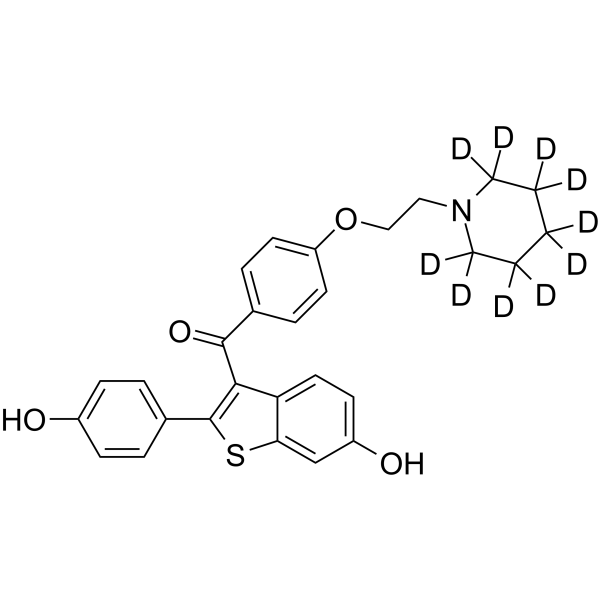 Raloxifene-d10 Chemical Structure Raloxifene-d10