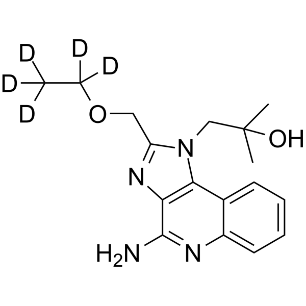 Resiquimod-d5 Chemical Structure Resiquimod-d5(Synonyms: R848-d5; S28463-d5)