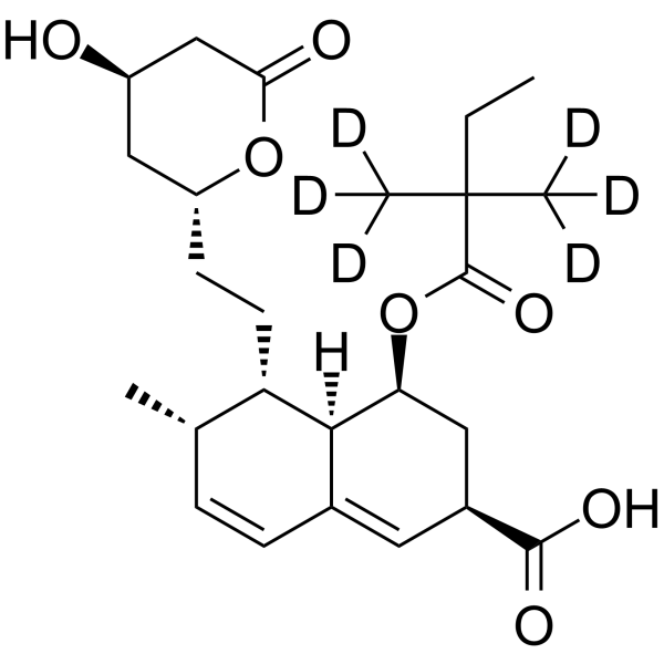 6'-Carboxy simvastatin-d6 Chemical Structure 6