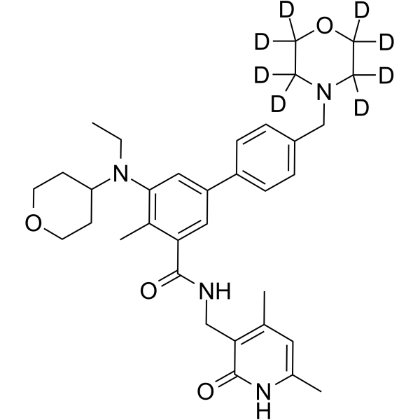 Tazemetostat-d8 Chemical Structure Tazemetostat-d8(Synonyms: EPZ-6438-d8; E-7438-d8)