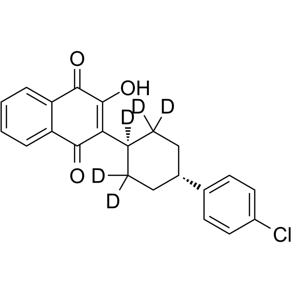 Atovaquone-d5 Chemical Structure Atovaquone-d5(Synonyms: Atavaquone-d5)