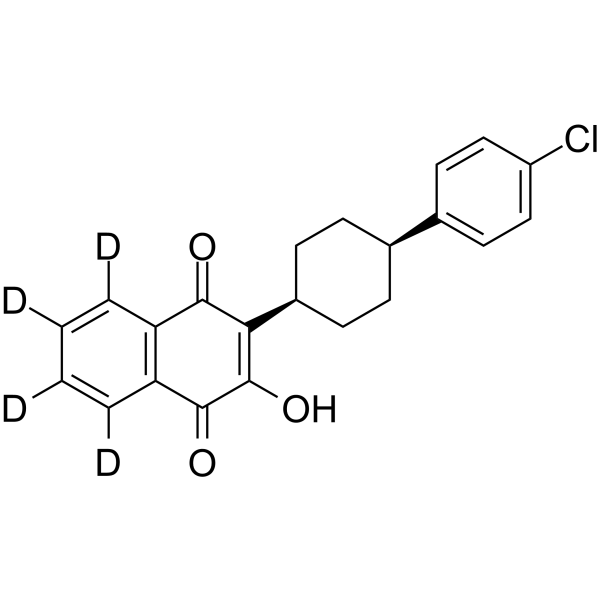 cis-Atovaquone-d4 Chemical Structure cis-Atovaquone-d4(Synonyms: cis-Atavaquone-d4)