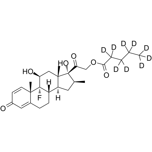 Betamethasone 21-valerate-d9 Chemical Structure Betamethasone 21-valerate-d9