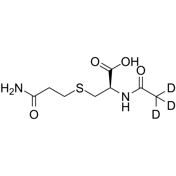N-Acetyl-S-(carbamoylethyl)-L-cysteine-d3 Chemical Structure N-Acetyl-S-(carbamoylethyl)-L-cysteine-d3