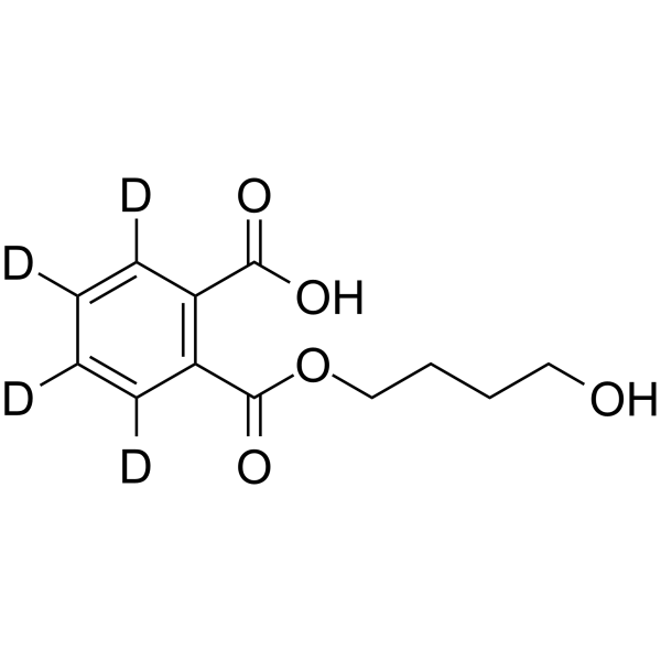 Mono(4-hydroxybutyl) phthalate-d4 Chemical Structure Mono(4-hydroxybutyl) phthalate-d4