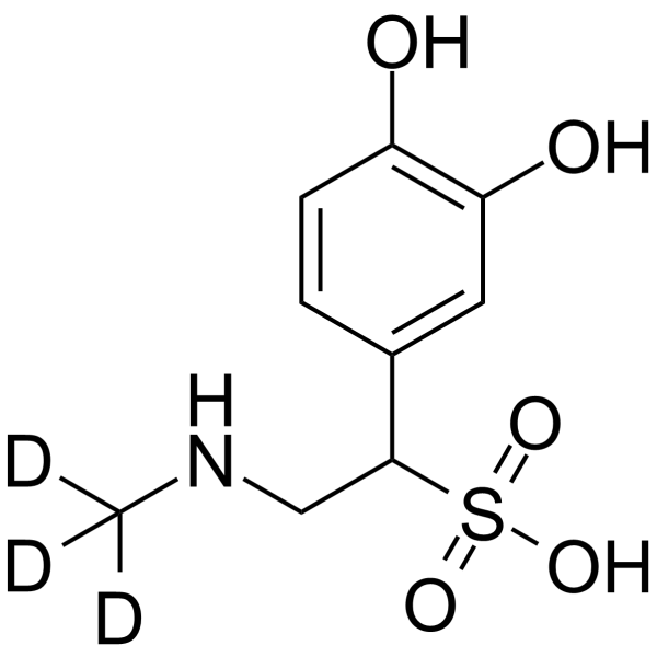 Epinephrine Sulfonic acid-d3 Chemical Structure Epinephrine Sulfonic acid-d3