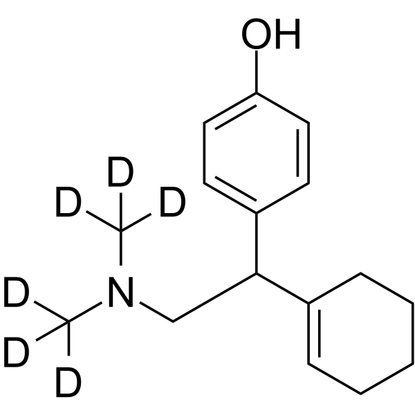 rac Dehydro-O-desMethyl Venlafaxine-d6 Chemical Structure rac Dehydro-O-desMethyl Venlafaxine-d6