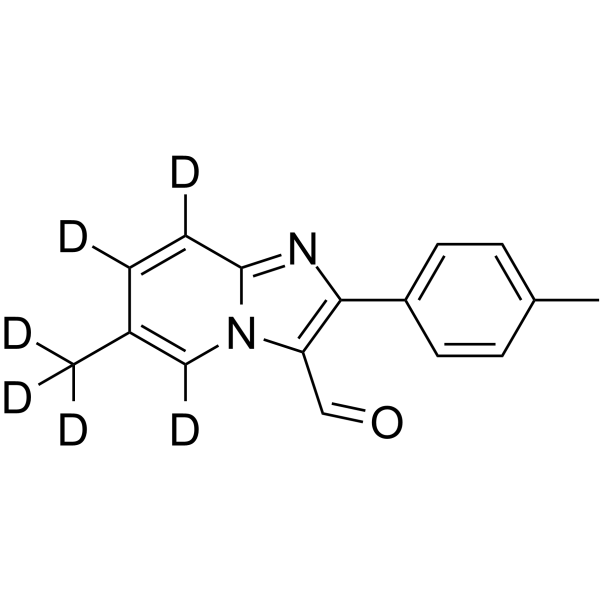 Zolpidem carbaldehyde-d6 Chemical Structure Zolpidem carbaldehyde-d6