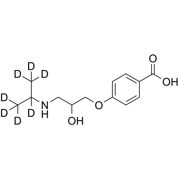4-[2-Hydroxy-3-[(1-methylethyl)amino]propoxy]benzoic acid-d7