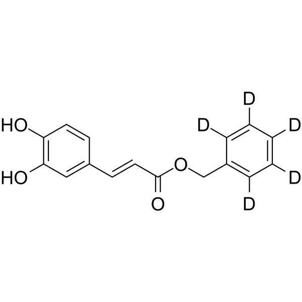 Caffeic acid benzyl ester-d5 Chemical Structure Caffeic acid benzyl ester-d5