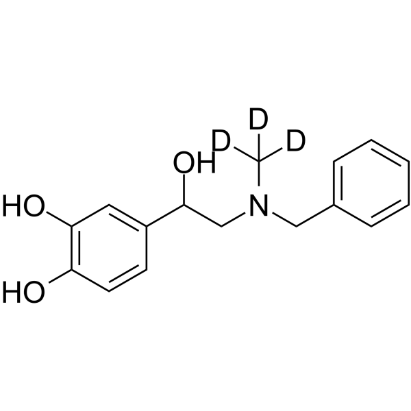 N-Benzyl Epinephrine-d3 Chemical Structure N-Benzyl Epinephrine-d3