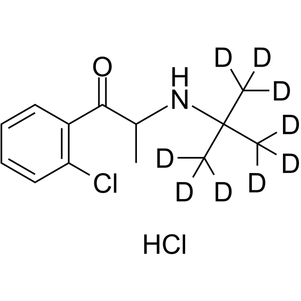 3-Deschloro-2-chloro Bupropion-d9 hydrochloride