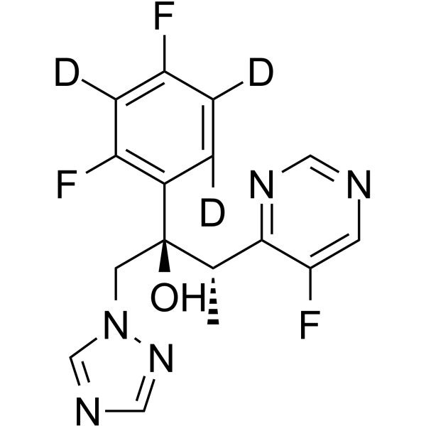 (±)-Voriconazole-d3 Chemical Structure (±)-Voriconazole-d3