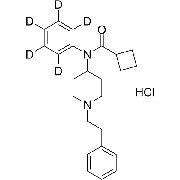 Cyclobutyl fentanyl-d5 hydrochloride Chemical Structure Cyclobutyl fentanyl-d5 hydrochloride