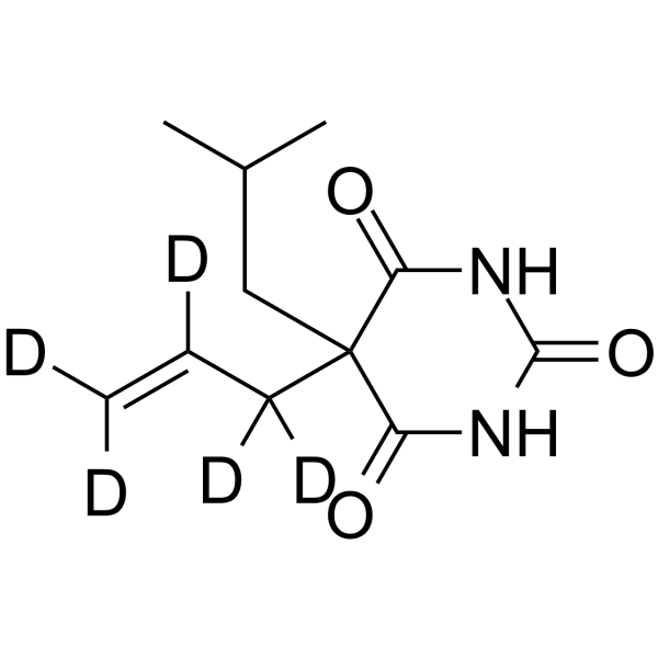 Butalbital-d5 Chemical Structure Butalbital-d5
