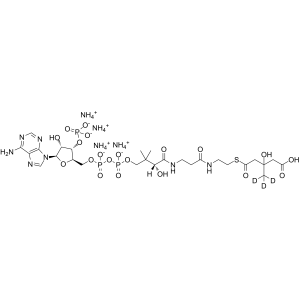 3-Hydroxy-3-methylglutaryl-Coenzyme A-d3 ammonium