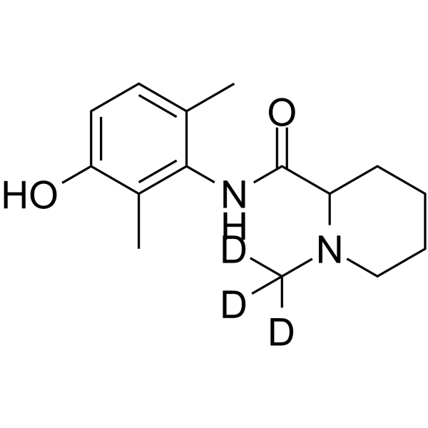 3-Hydroxy Mepivacaine-d3 Chemical Structure 3-Hydroxy Mepivacaine-d3